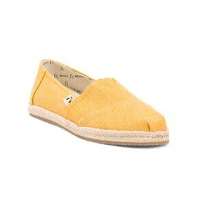 BRONCA Yellow Slip On Espadrille Flats